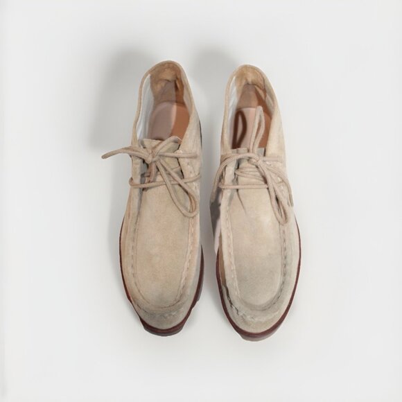 The Great Wallabee Chukka Boots Tan Sand Suede Preppy Moc Desert MINT Size 10 - Picture 12 of 12